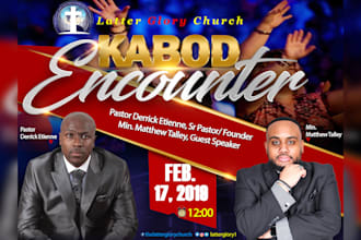 design a unique church flyer or poster