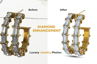 enhance diamond gemstones and luxury jewelry photos