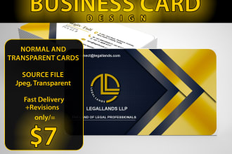 create professional visiting card 1 hours delivery