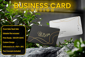 design professional business card with print ready files