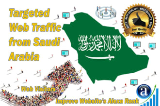 drive real targeted web traffic visitors from saudi arabia
