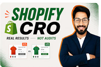 run shopify cro ab testing to boost conversions, real results not audits
