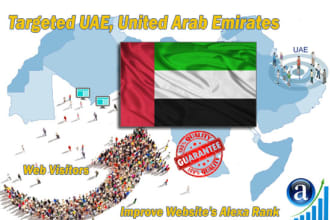 drive real targeted web traffic visitors from uae