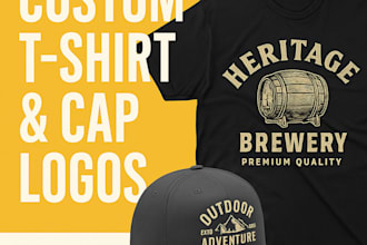 design custom t shirt and hat logo