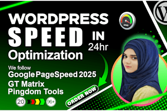 do wordpress website speed optimization, boost page speed gtmetrix, and pingdom