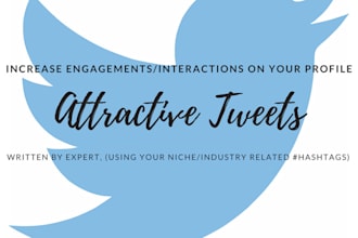 write attractive tweets with niche related hashtags