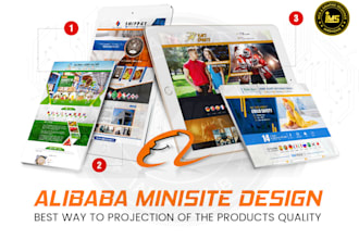 offer alibaba minisite design and services