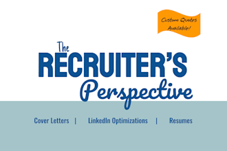 use my HR expertise to write or edit your CV or resume