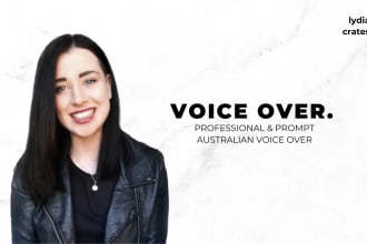 record an australian female voice over within 48 hrs