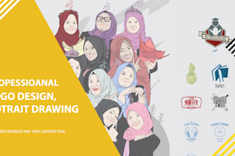 artwork design, portrait drawing, logo design