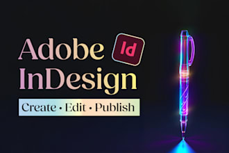do any adobe indesign work