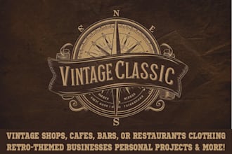 classic vintage logo design retro old school branding