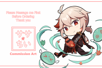 draw you a chibi anime and manga style art