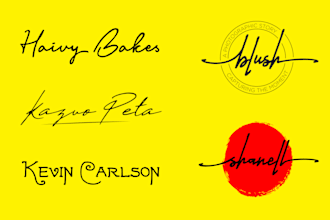 create professional signature logo