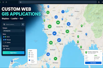 develop interactive web gis maps and geospatial applications