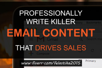 write killer email content that drives sales