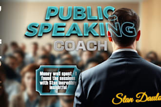 coach you to improve your presentation and public speaking skills
