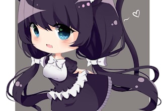draw character in chibi anime style
