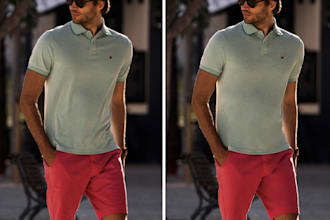 remove wrinkles or creases from clothing or shirt