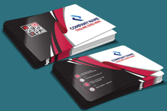 make creative clean business card design for you