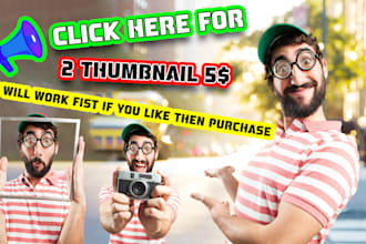 design thumbnails for youtube, facebook, etc