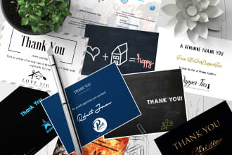 design you a custom amazon thank you card