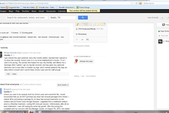 write a google review for your business