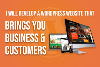 develop perfect business wordpress website