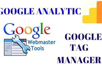 setup google analytics webmaster and tag manager tools