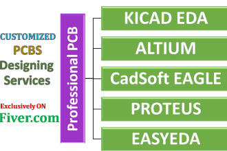 design multi layers pcb in eagle,proteus or altium