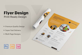create business real estate event flyer design