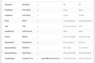 import your data to zoho CRM modules