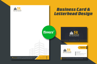 design business card, letterhead and stationery in 24 hrs