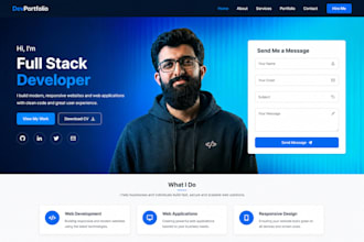 responsive bootstrap website with PHP contact form