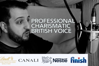 record a pro british male voice over