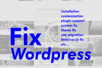 fix your wordpress site and solve errors