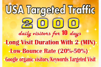 bring real targeted USA web traffic