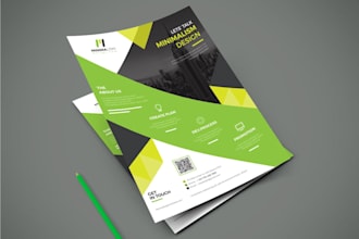 design flyer, media kit and door hangers for you