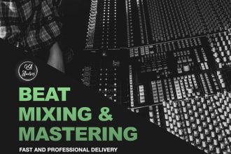 professionally mix and master your beat or instrumental