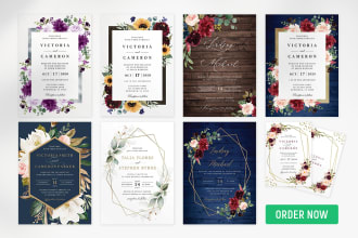 create an amazing wedding invitation