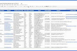create local targeted small business contact list