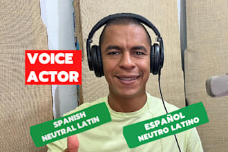 record a male neutral spanish voice over