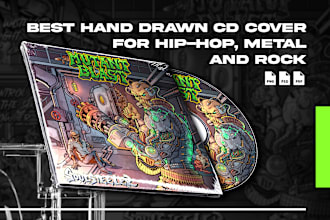 draw awesome artwork for your album music cover or mixtape
