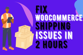 setup woocommerce shipping  and fix issues