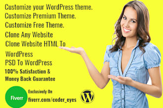 customize your wordpress premium theme