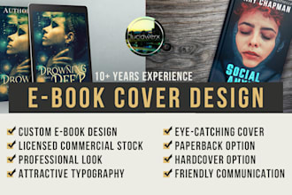 design a professional ebook cover or paperback cover