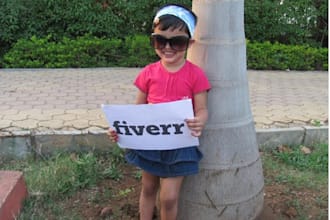 advertise your message,logo or company name by a cute BABY_GIRL