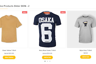 develop slider for shopify store