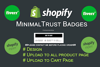 design attractive trust badges for shopify store