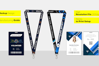 design your lanyard and id card